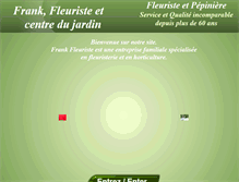 Tablet Screenshot of frankfleuriste.com